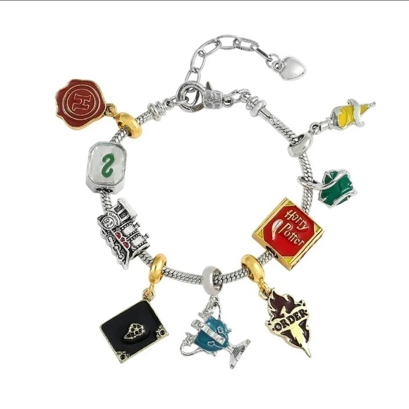 Silver Plated Harry Potter Order Of Phoenix Themed Charm Bracelet - Picture 6 of 6
